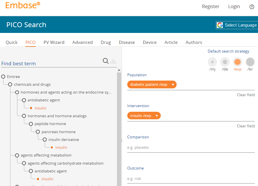 EMbase (via Elsevier) 