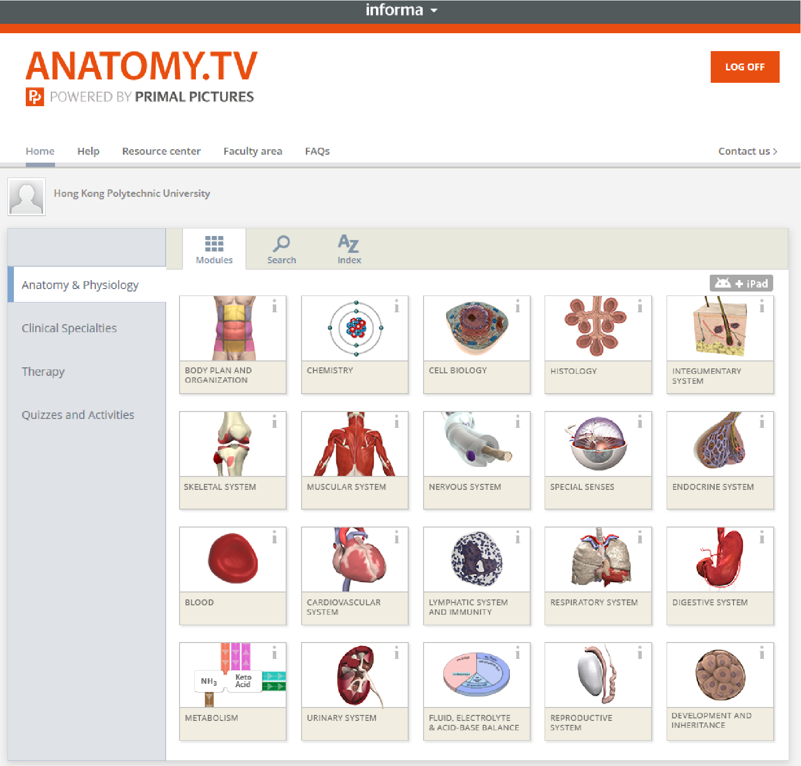 Anatomy & Physiology Online (via Anatomy.TV)