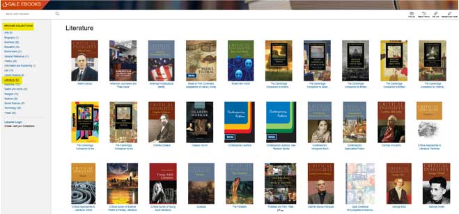 The Literature Collection in Gale eBooks