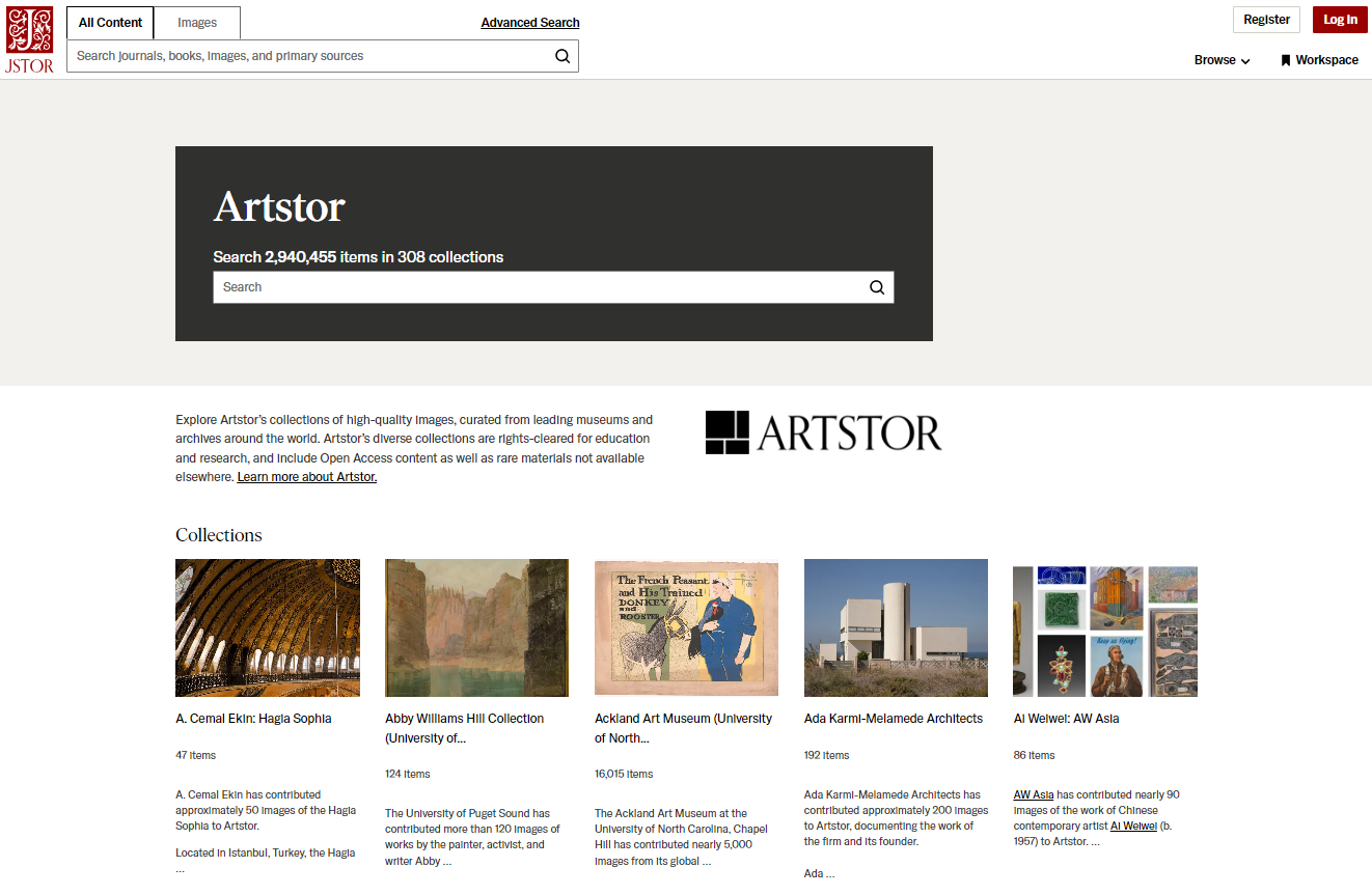 JSTOR Artstor