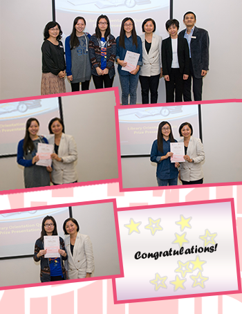 Prize Presentation to Lucky Draw Winners of the Library Orientation Sessions