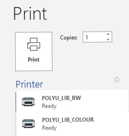 printer driver selection