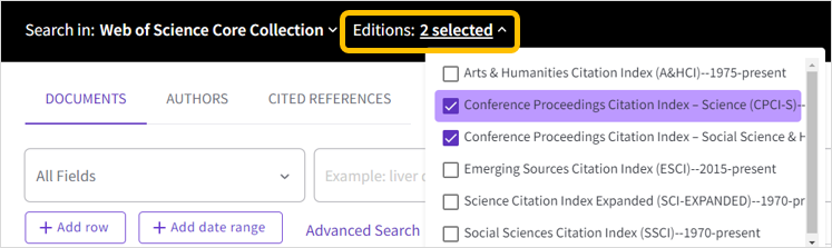 Web of Science CPCI