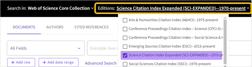 Web of Science SCIE