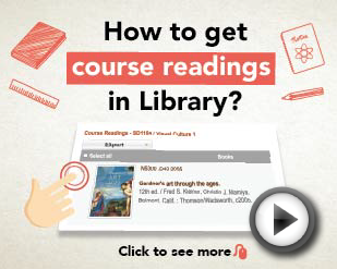 How to quickly get course readings in Library? [0:49]